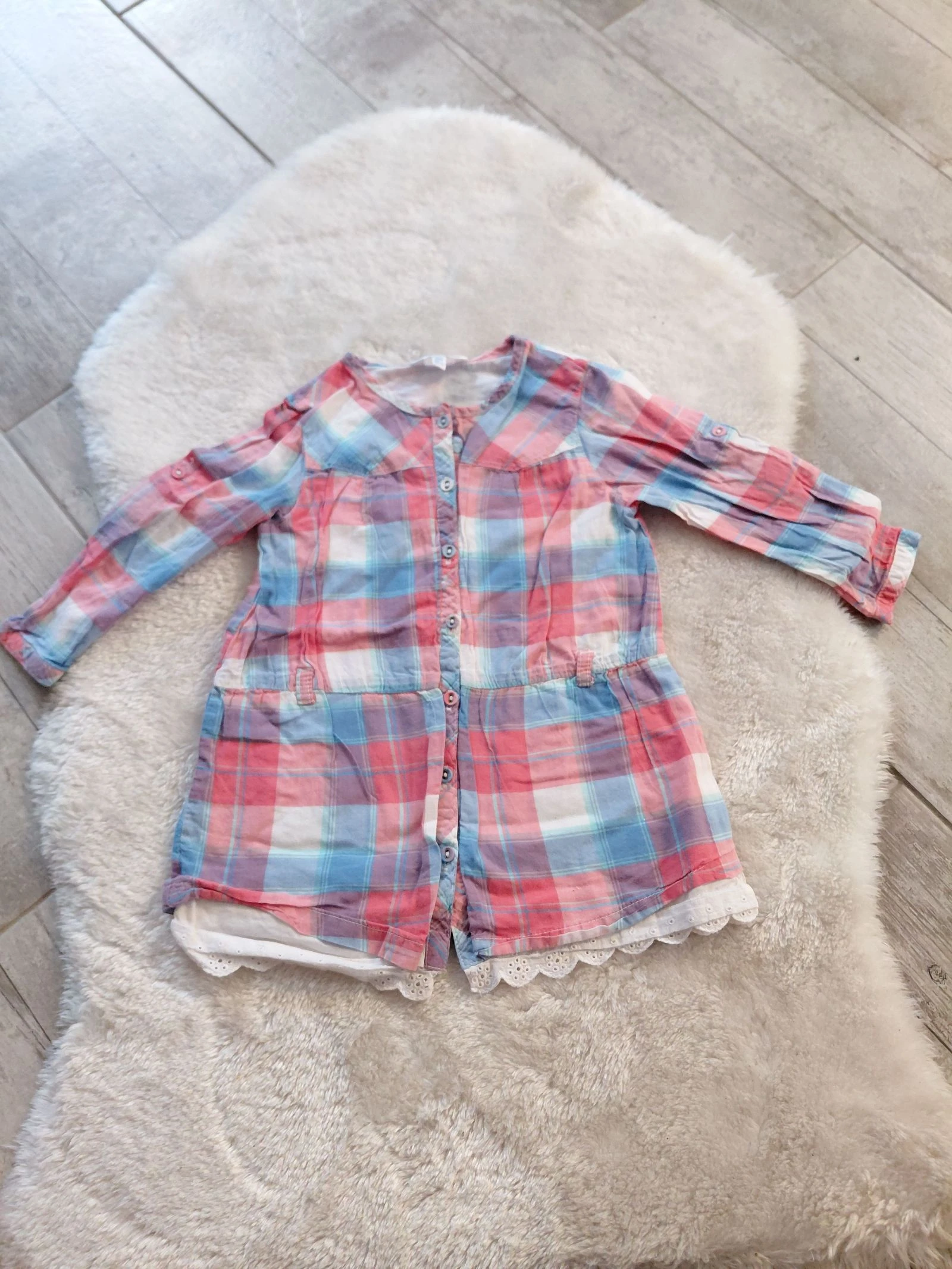 Robe chemise à carreaux kid kanaï 24 mois 86 cm